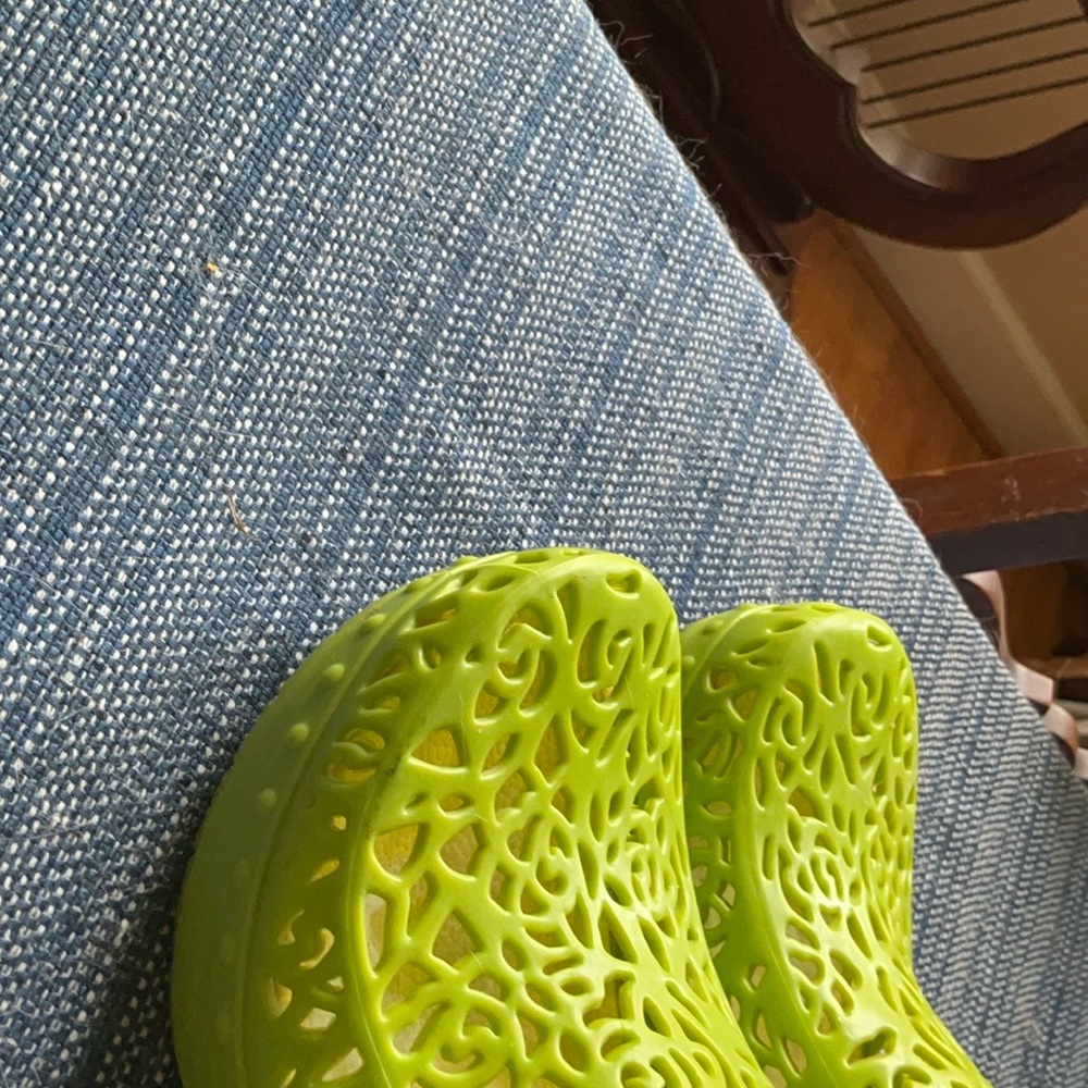 Dansko Blue and Green Perforated Mules - Picture 7 of 8